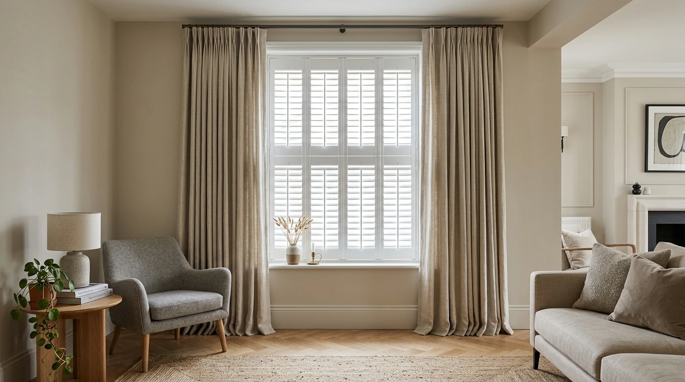 Can You Combine Curtains with Shutters?